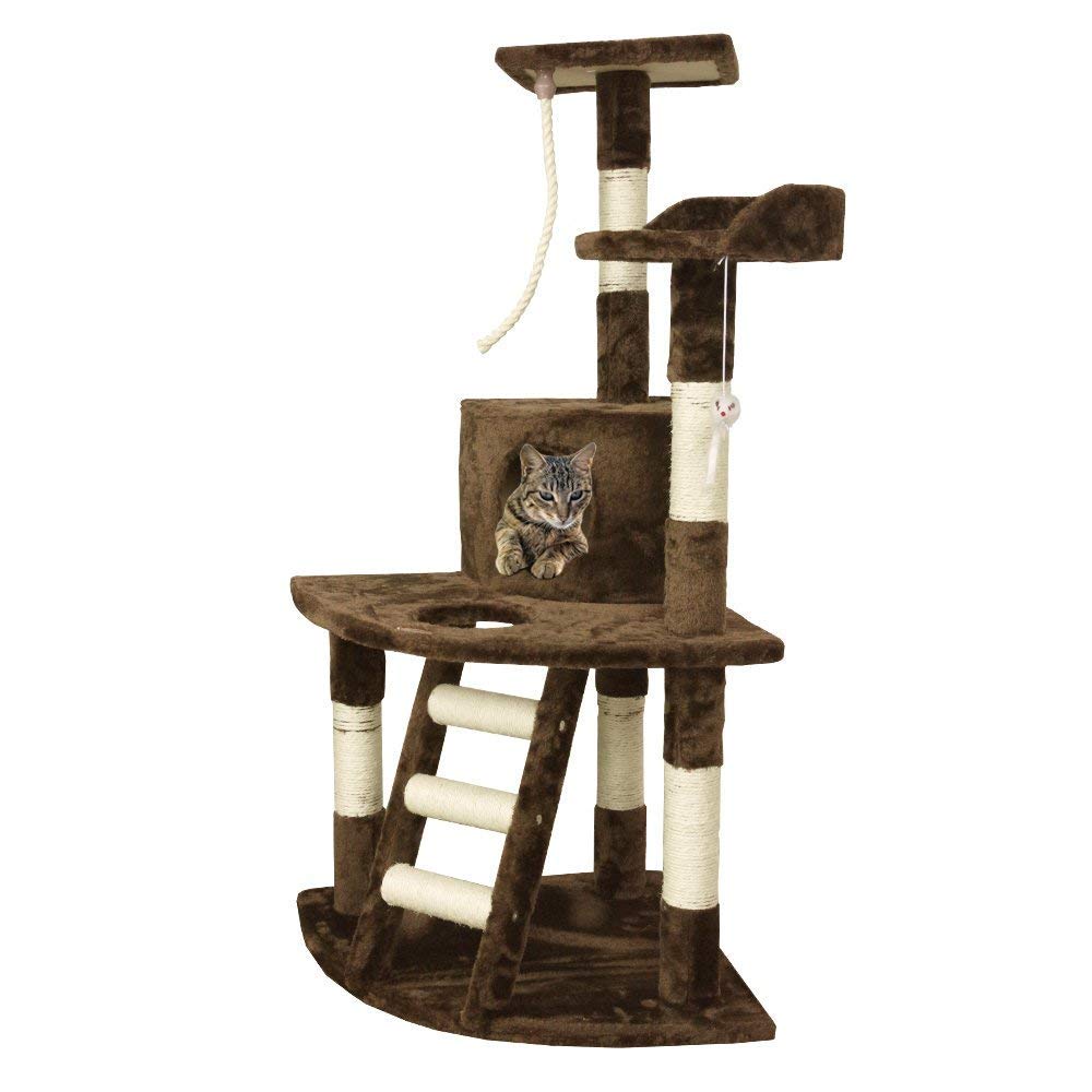 PET Palace 47" Cat Tree Activity Tower, Condo Perches, Scratching Posts eBay